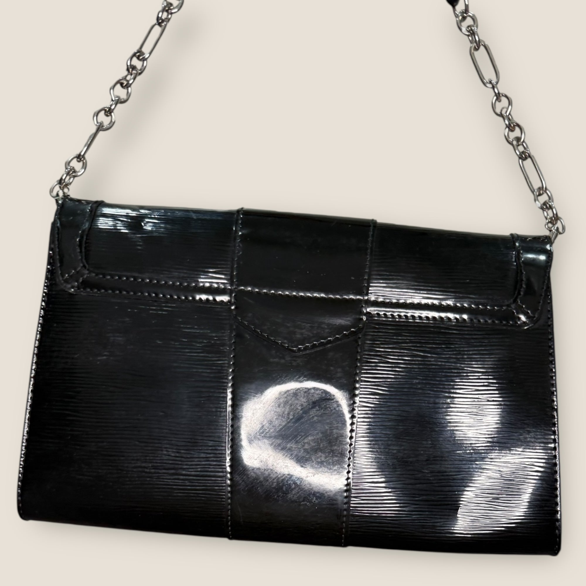 🖤 Louis Vuitton Montaigne Clutch – Epi Electric Leather