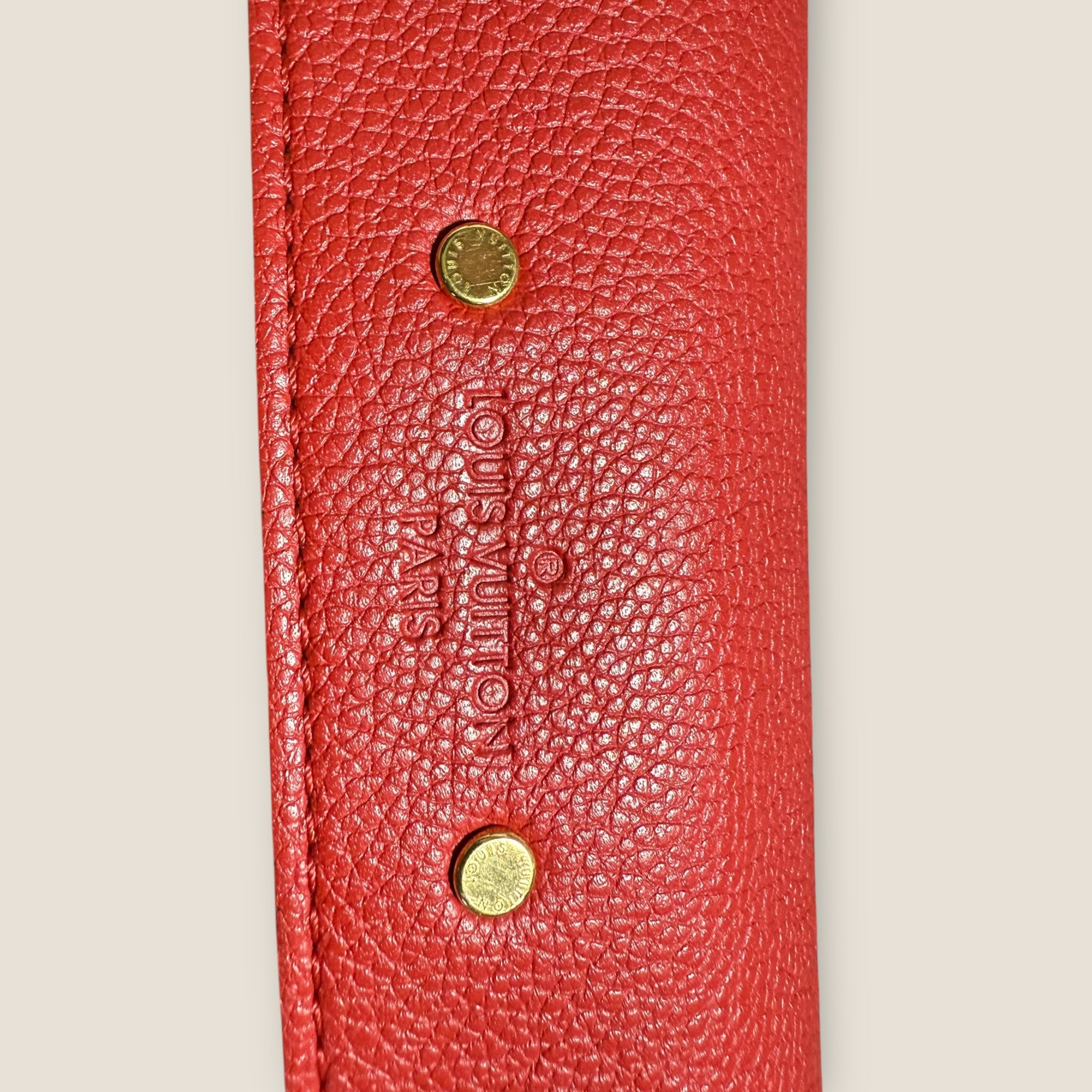 ❤️ Louis Vuitton Pallas Chain Shoulder Bag in Monogram & Cherry Red