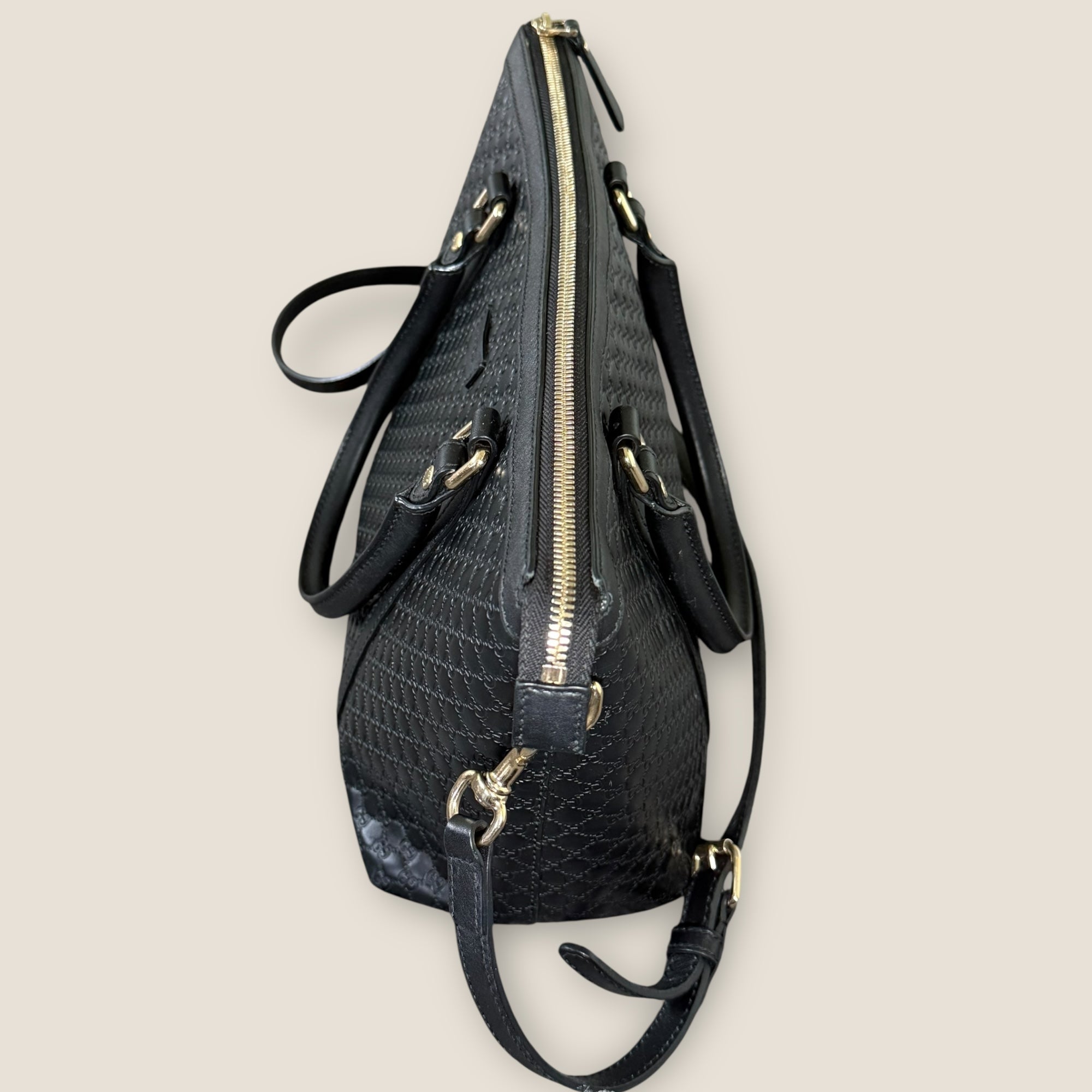 š¤ Gucci Guccissima Patent Leather Tote in Noir Gloss