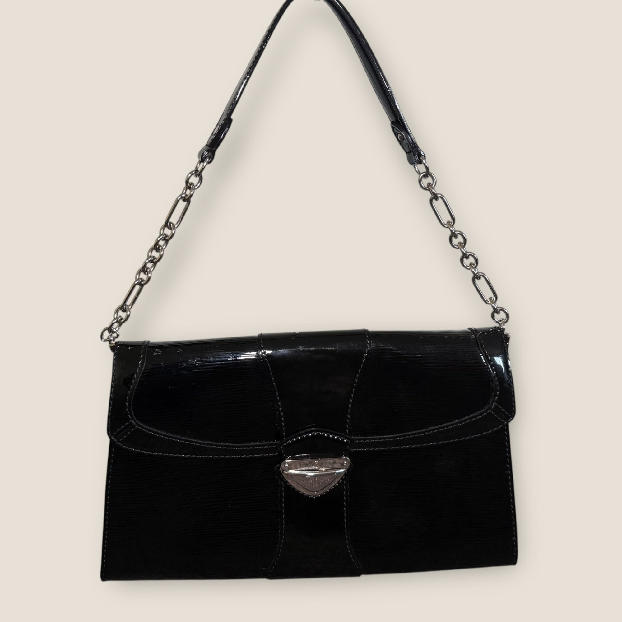 🖤 Louis Vuitton Montaigne Clutch – Epi Electric Leather