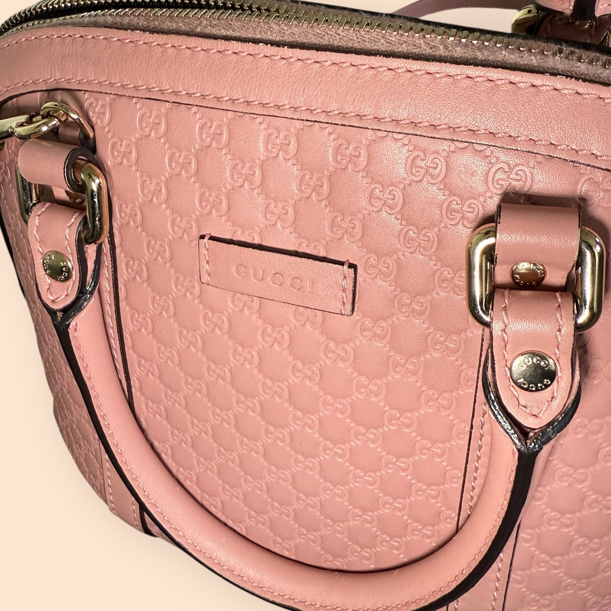 🌸 Gucci Microguccissima - Pink Dome Satchel