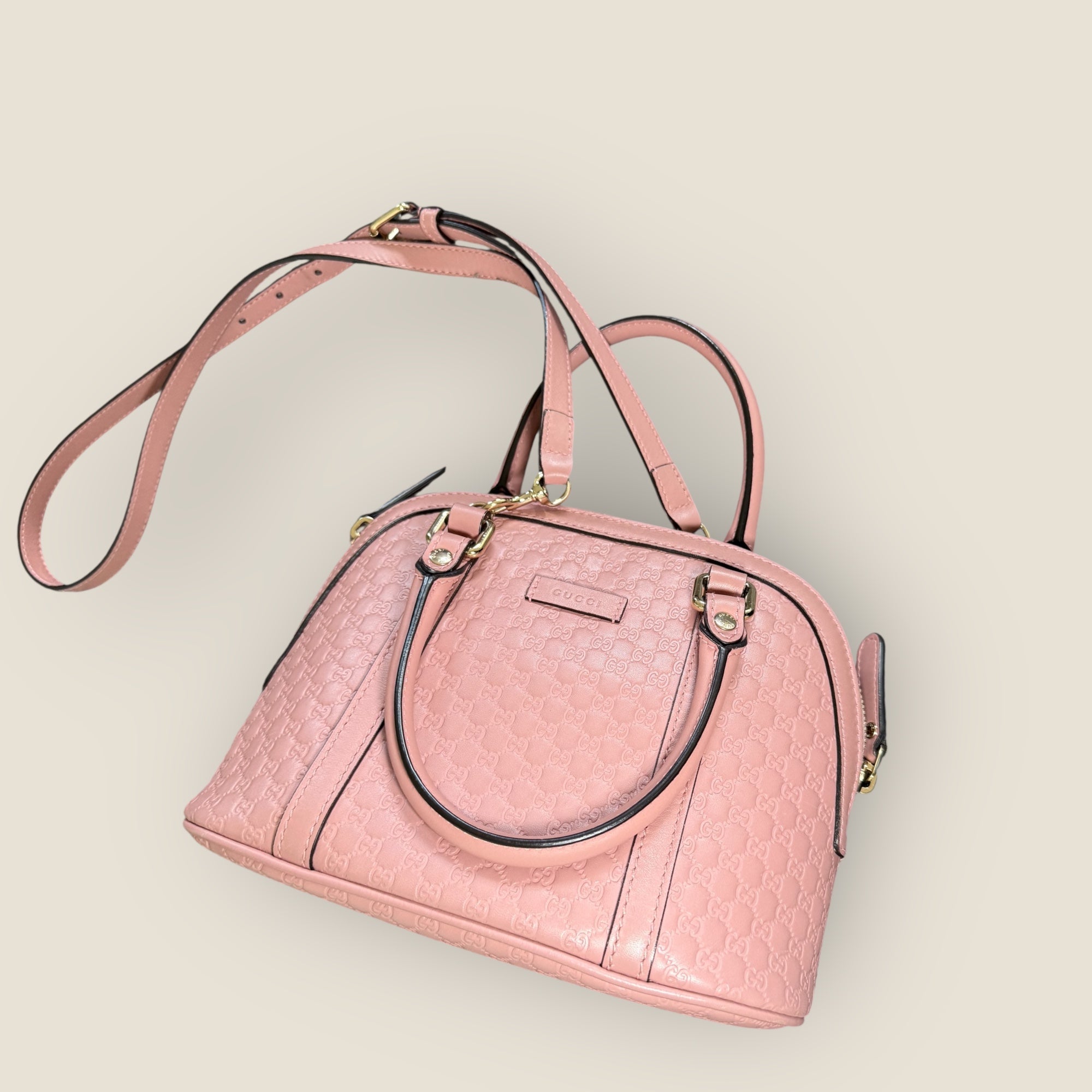🌸 Gucci Microguccissima - Pink Dome Satchel