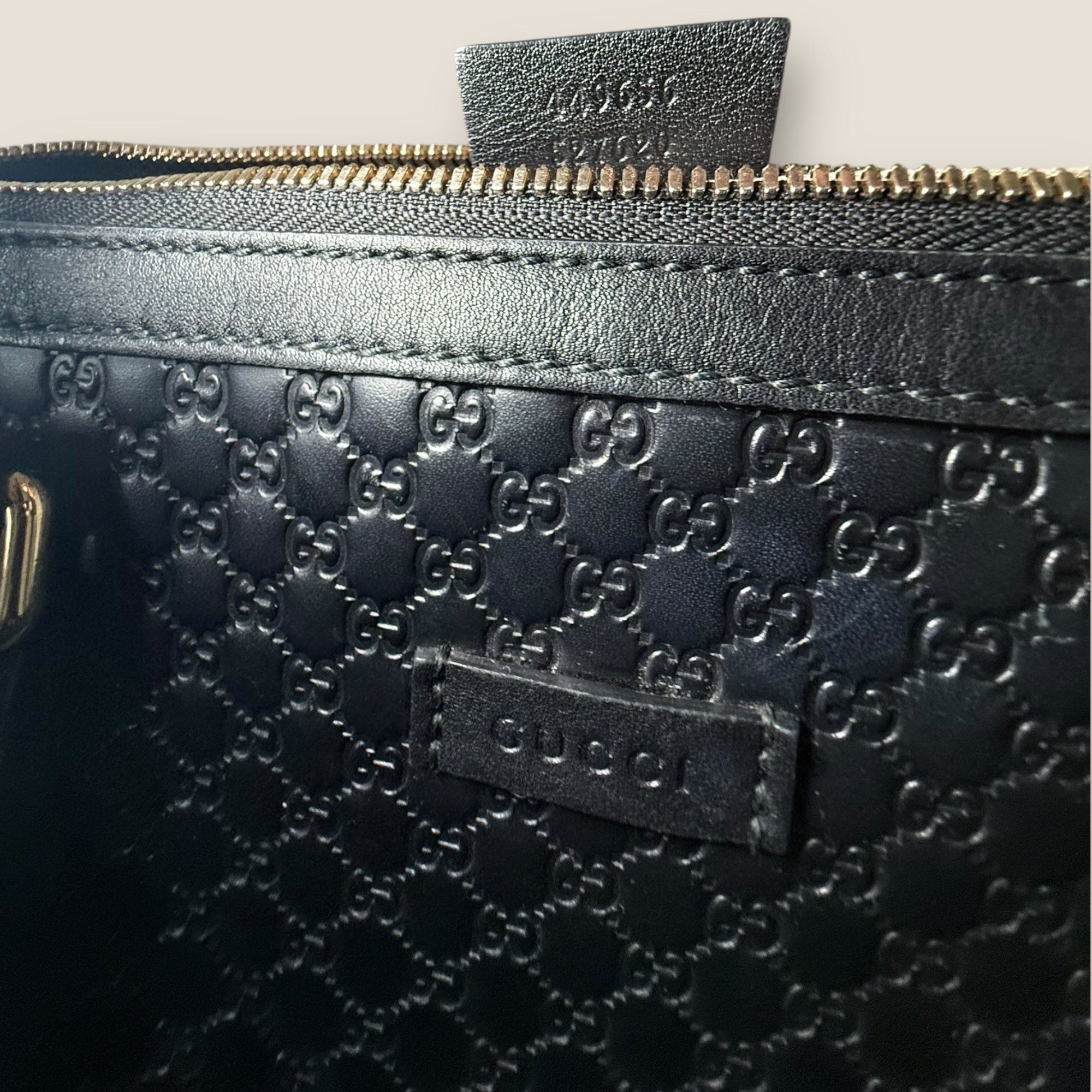 🖤 Gucci Guccissima Patent Leather Tote in Noir Gloss