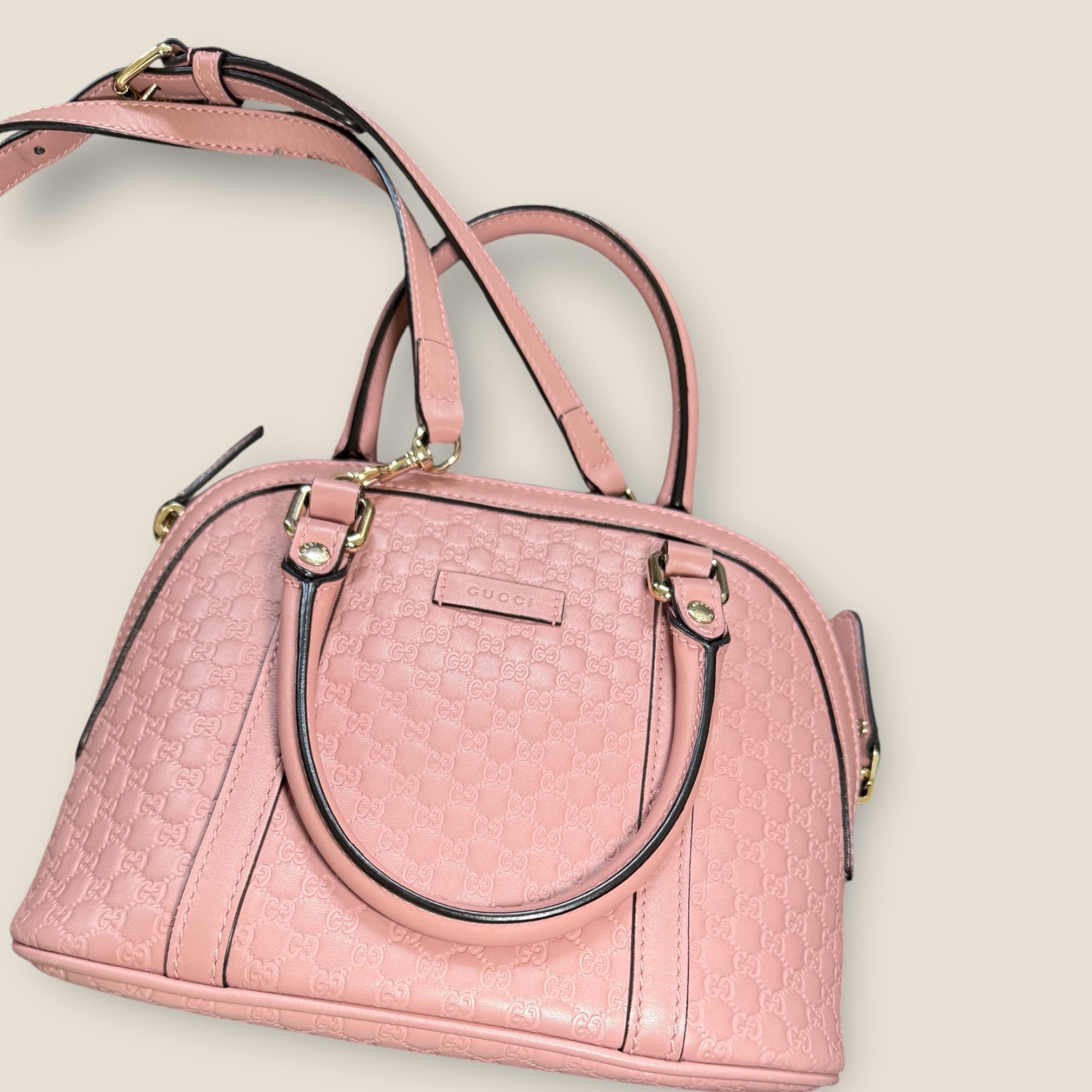🌸 Gucci Microguccissima - Pink Dome Satchel